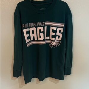 Fanatics Philadelphia Eagles Kids Long Sleeve Tee - Dark Green